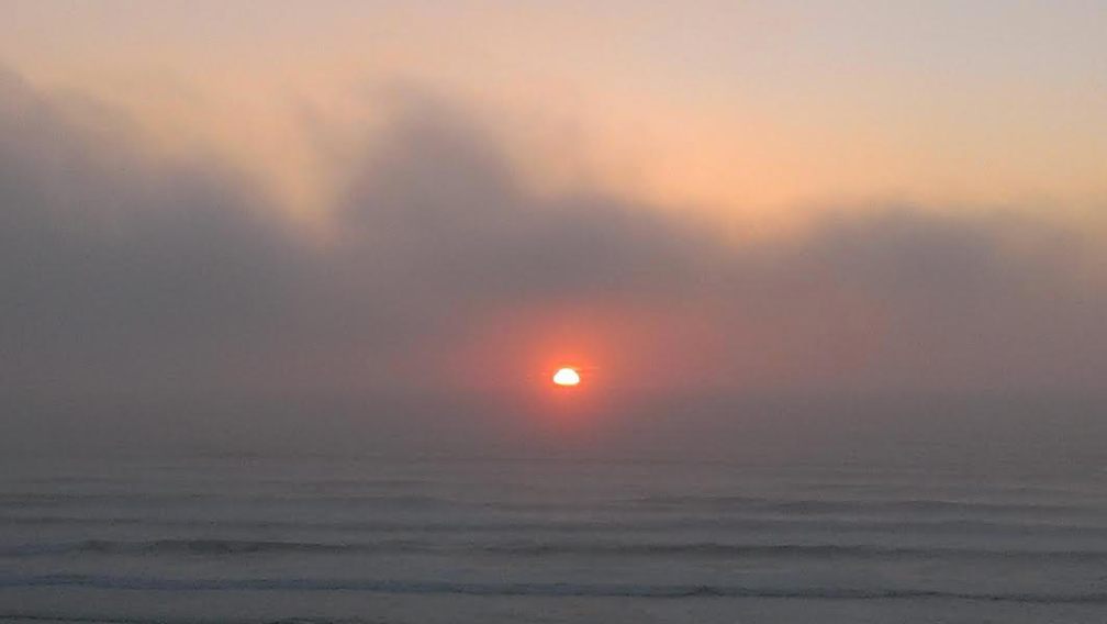 Saturday evening's sunset. 