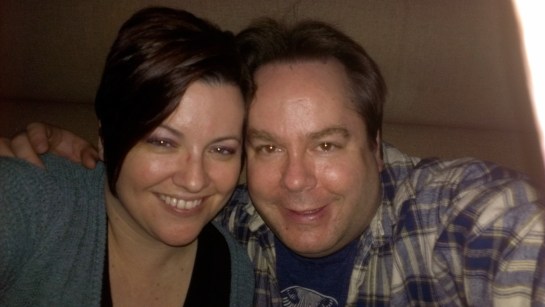 Our first photo ever as an engaged couple.