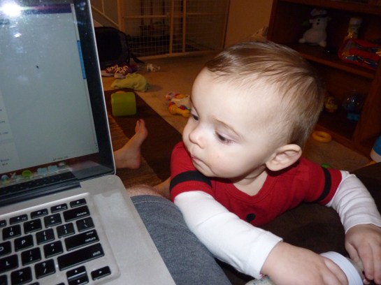 "What'cha lookin' at, Uncle Mark?" 