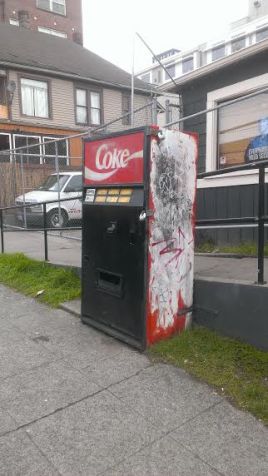 Seattle's infamous haunted Coke machine.