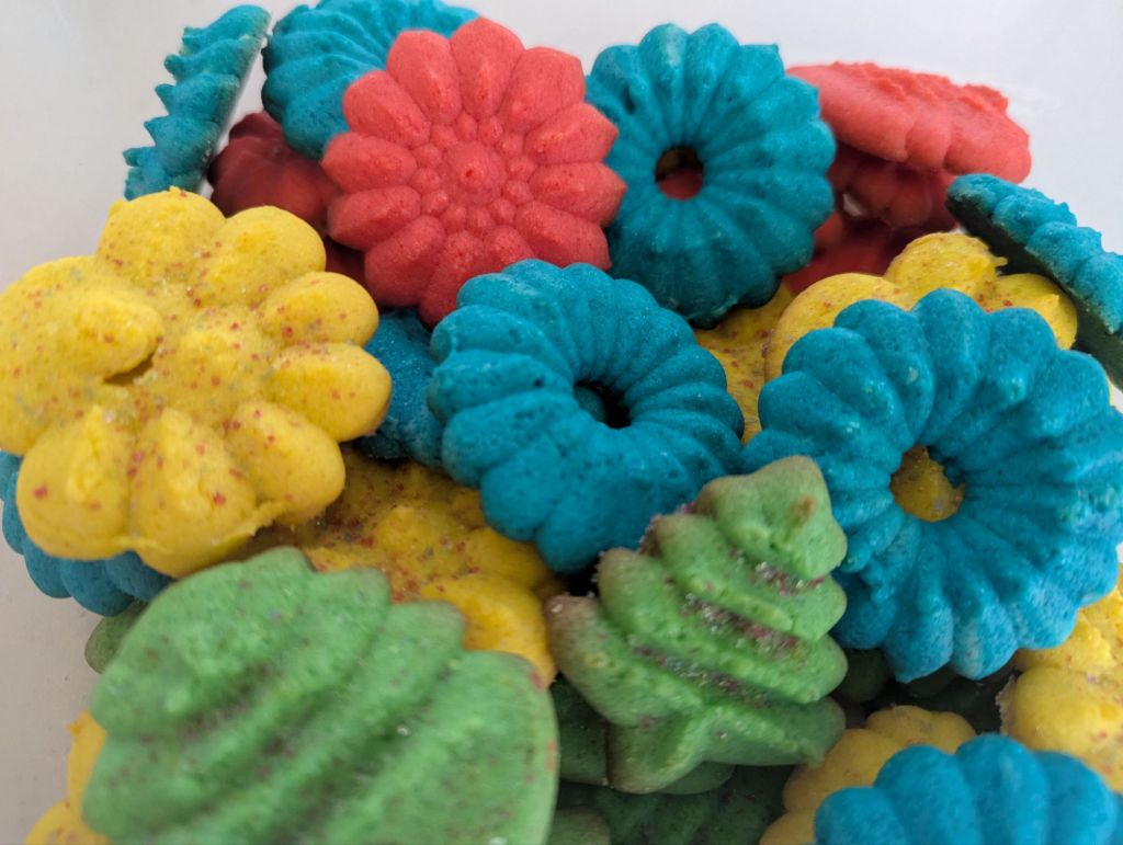 Redemption in red, green, yellow, and&nbsp;blue.