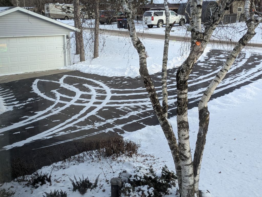 The driveway is my&nbsp;canvas.