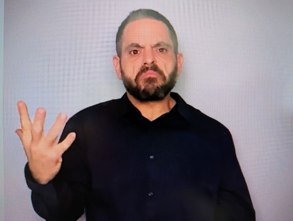 Are you shouting at me with your&nbsp;hands?